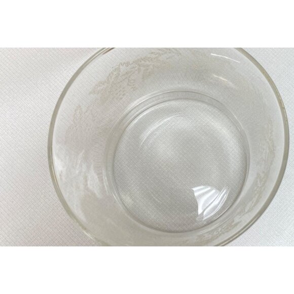 Vintage Etched Glass Bowl With Grape Vine Design - Picture 4 of 4